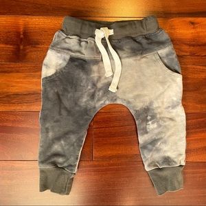 Little Bipsy retired charcoal tie dye joggers